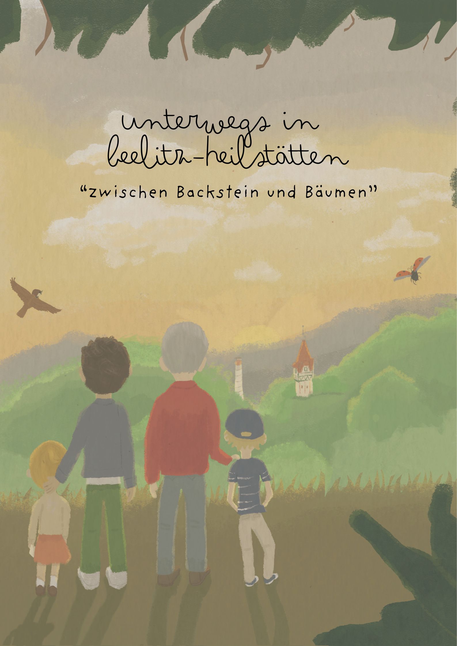Postkarte „Vier Entdecker“